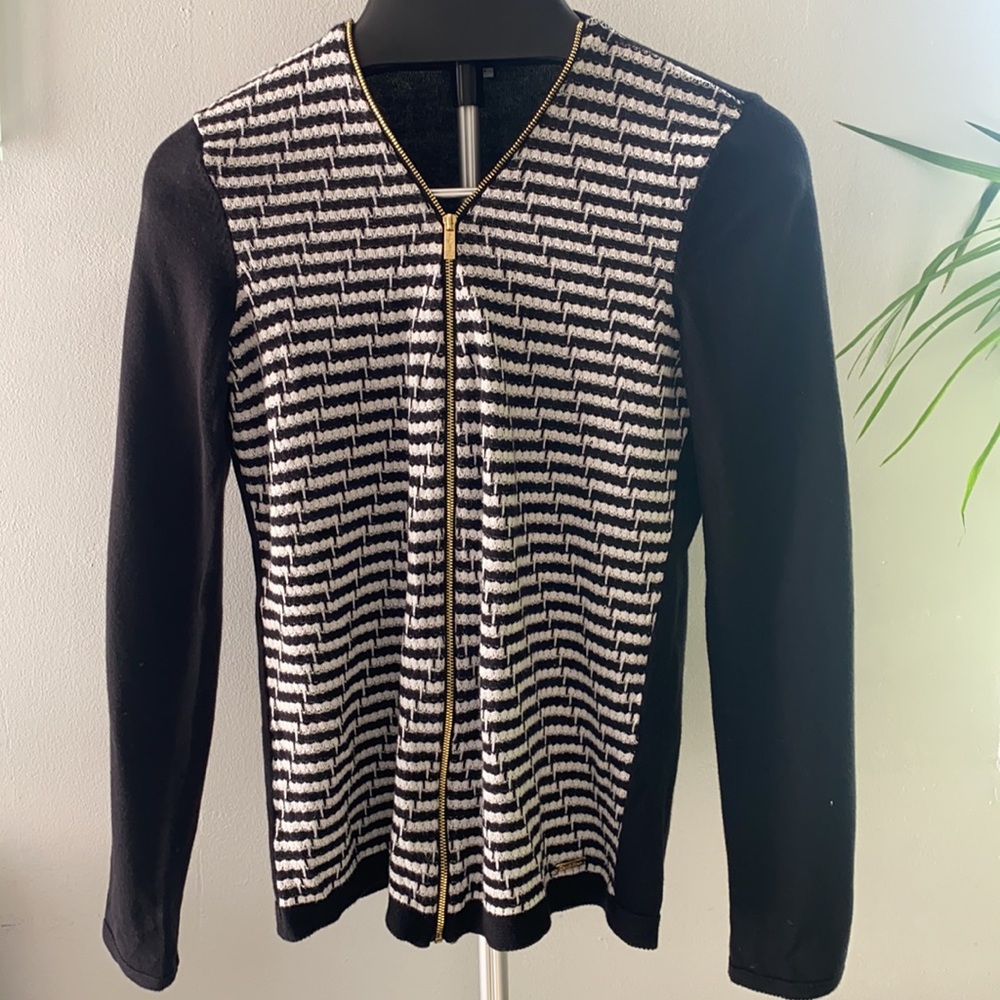 Calvin Klein Gold Zippered Cardigan
